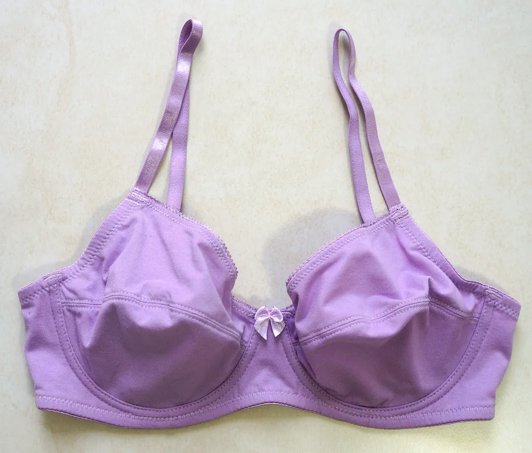 Underwear Set Non-Padded Cotton Bra with Bikini