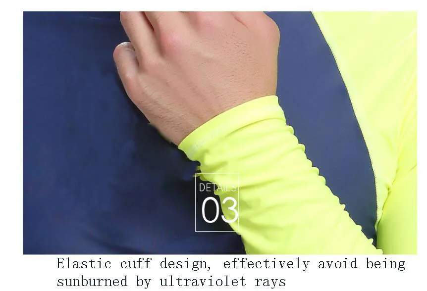 Upf 50 Long Sleeve Surfing Rushs Guard Men Anti UV Rashguards Seaside Shirt