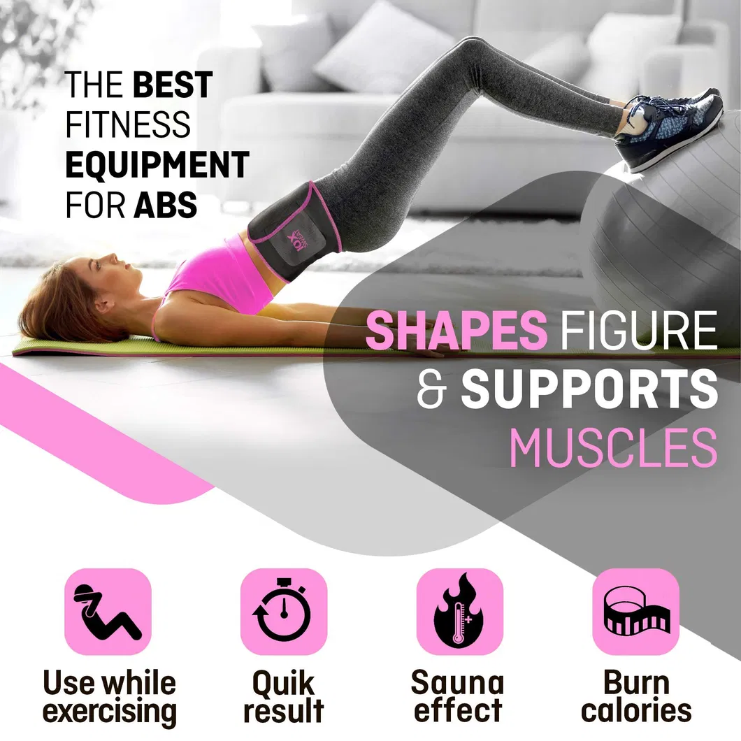 Waist Trimmer Belt Weight Loss Stomach Fat Burner Low Back and Lumbar Support with Sauna Suit Effect - Best Abdominal Trainer