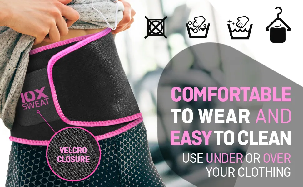 Waist Trimmer Belt Weight Loss Stomach Fat Burner Low Back and Lumbar Support with Sauna Suit Effect - Best Abdominal Trainer