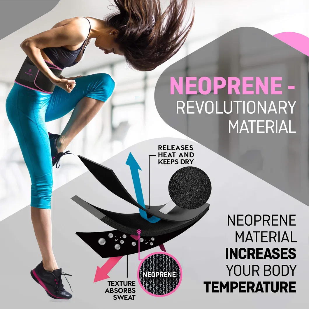 Waist Trimmer Belt Weight Loss Stomach Fat Burner Low Back and Lumbar Support with Sauna Suit Effect - Best Abdominal Trainer