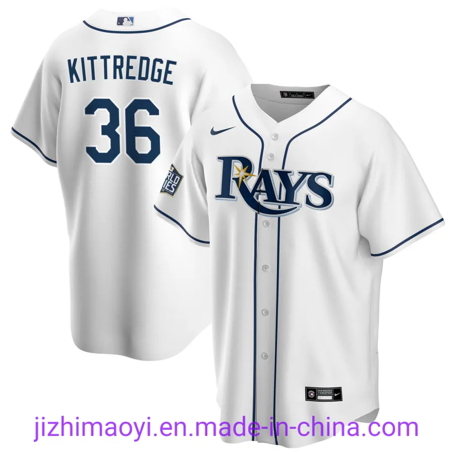 Wholesale 2020 World Series Championship Tampa Bay Rays Nik-E Ml-B Jalen Beeks Michael Brosseau John Curtiss Pete Fairbanks Josh Fleming Custom Baseball Jersey