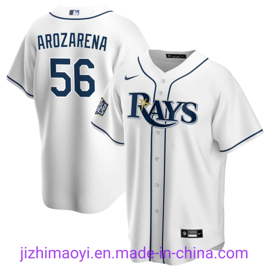 Wholesale 2020 World Series Championship Tampa Bay Rays Nik-E Ml-B Tyler Glasnow Nick Anderson Brandon Lowe Ryan Yarbrough Custom Baseball Jersey