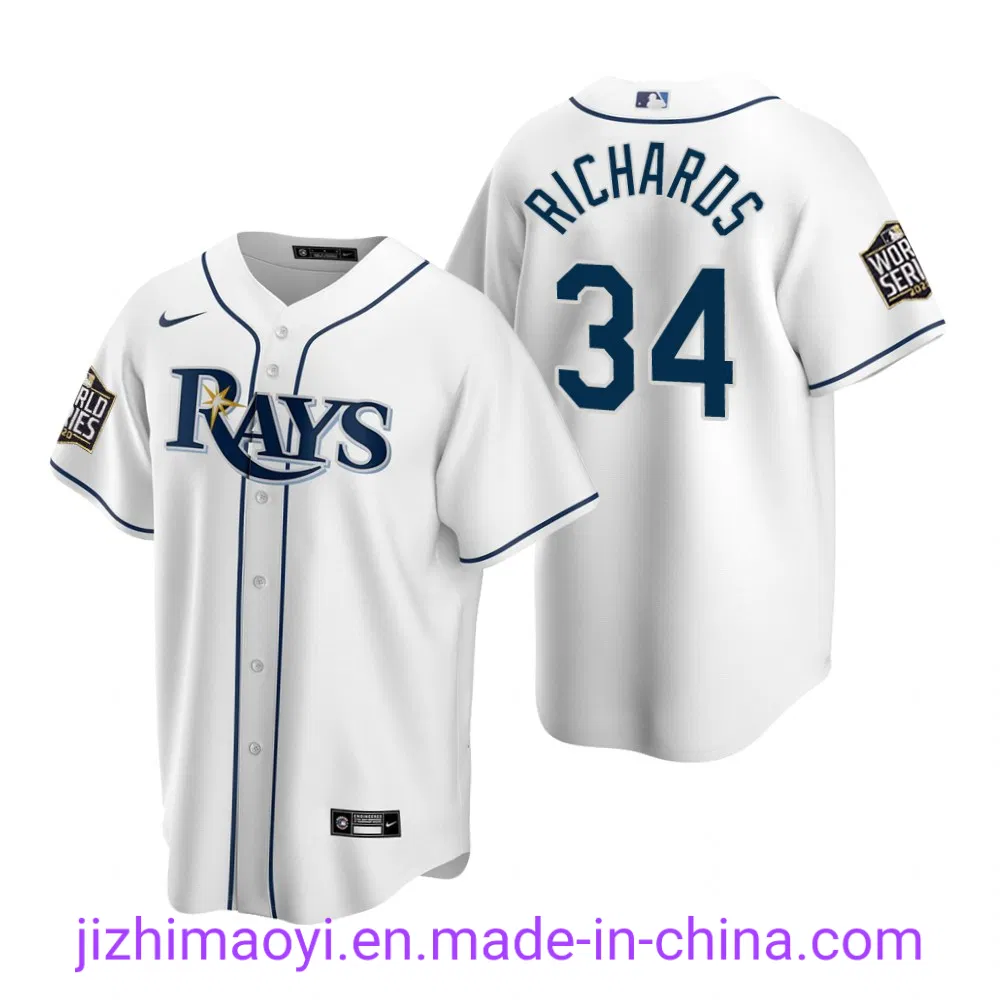 Wholesale 2020 World Series Championship Tampa Bay Rays Nik-E Ml-B Tyler Glasnow Nick Anderson Brandon Lowe Ryan Yarbrough Custom Baseball Jersey
