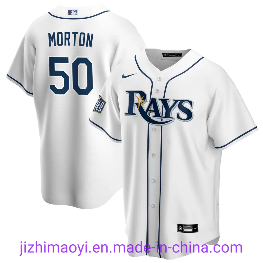 Wholesale 2020 World Series Championship Tampa Bay Rays Nik-E Ml-B Tyler Glasnow Nick Anderson Brandon Lowe Ryan Yarbrough Custom Baseball Jersey