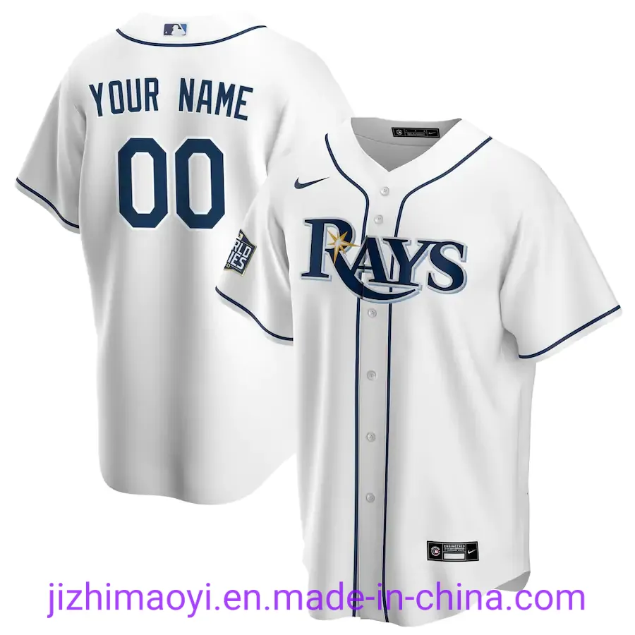 Wholesale 2020 World Series Tampa Bay Rays Nik-E Ml-B Willy Adames Yonny Chirinos Diego Castillo Hunter Renfroe Kevin Kiermai Custom Baseball Jersey