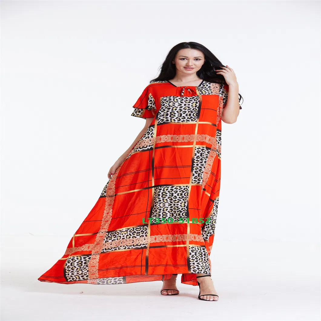 Wholesale African Boubou Print Kaftan Style Prom Dress for Women