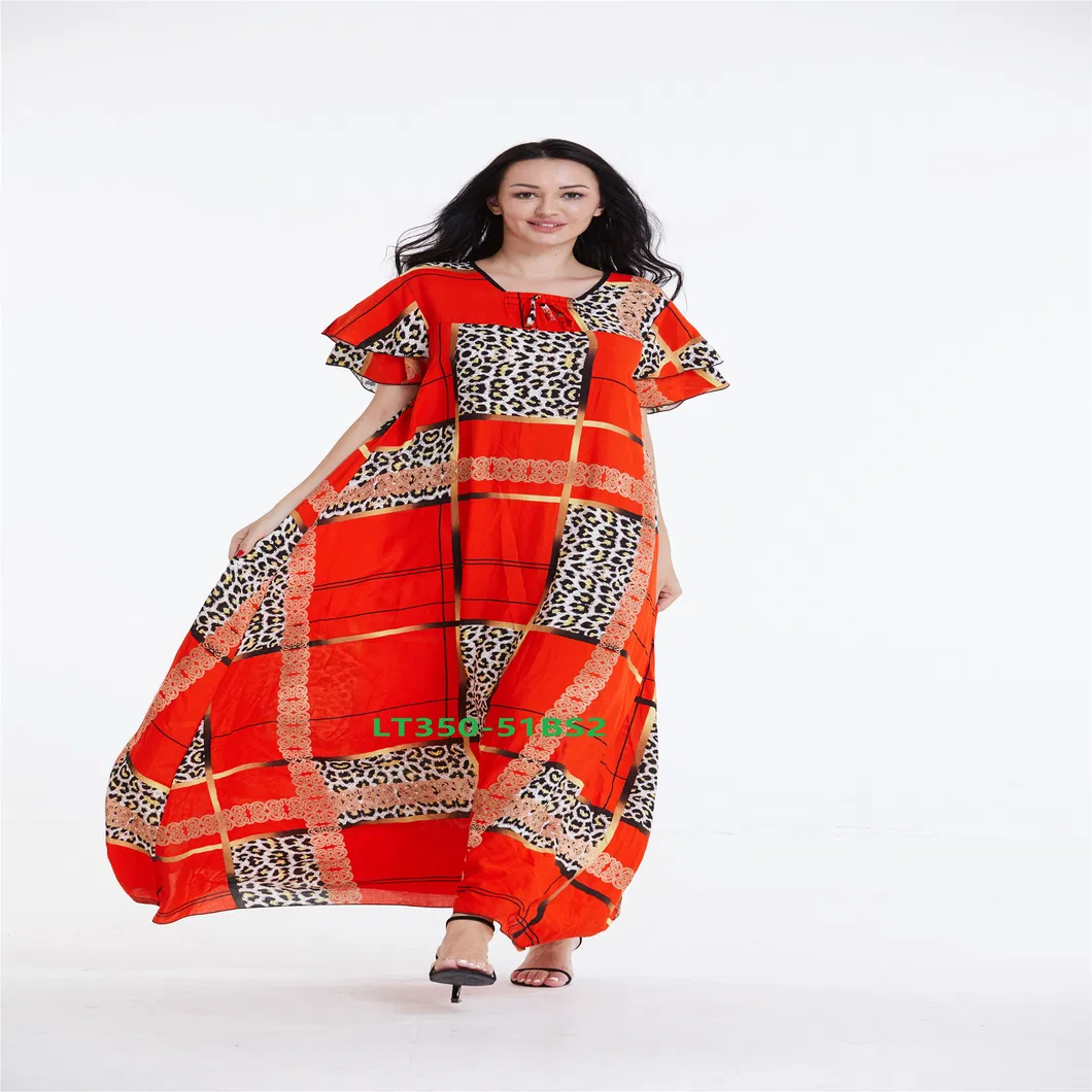 Wholesale African Boubou Print Kaftan Style Prom Dress for Women