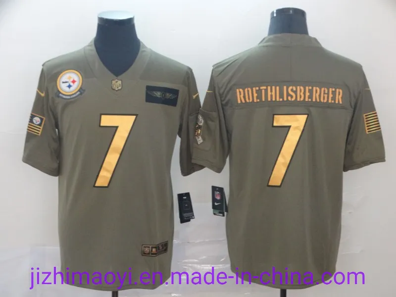 Wholesale Cheap Custom Pittsburgh Tj Watt Minkah Fitzpatrick Elite Game Legend Limited Salute to Service Football Jersey
