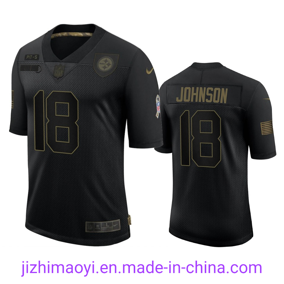 Wholesale Cheap Custom Pittsburgh Tj Watt Minkah Fitzpatrick Elite Game Legend Limited Salute to Service Football Jersey