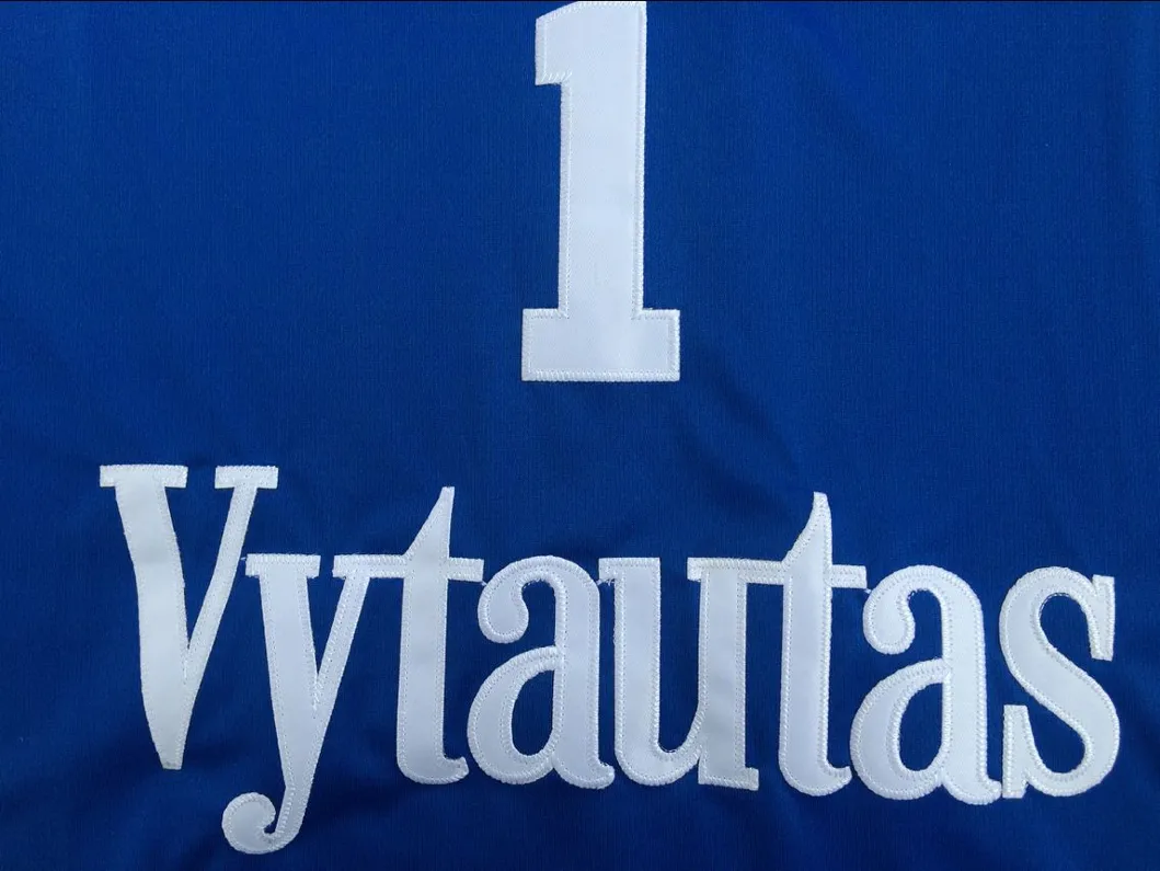 Wholesale Cheap Ncaa Shirt Vytautas Jersey Custom Basketball Sports Wears