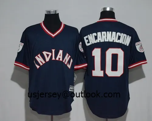 Wholesale Custom Indians Kluber Ramirez M-L-B Replica Cool Flex Base Baseball Jersey