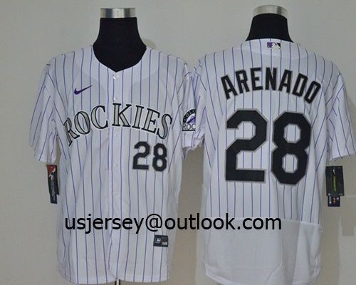 Wholesale Custom Rockies Arenado Blackmon M-L-B Replica Cool Flex Base Baseball Jersey