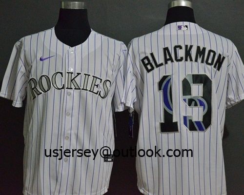 Wholesale Custom Rockies Arenado Blackmon M-L-B Replica Cool Flex Base Baseball Jersey