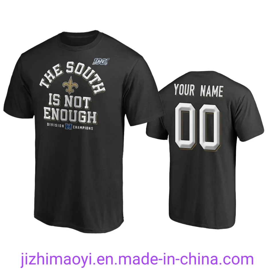 Wholesale Custom Saints Michael Thomas Drew Brees Cameron Jordan Alvin Kamara Marshon Lattimore Ryan Ramczyk Demario Davis Football Sublimation T-Shirts