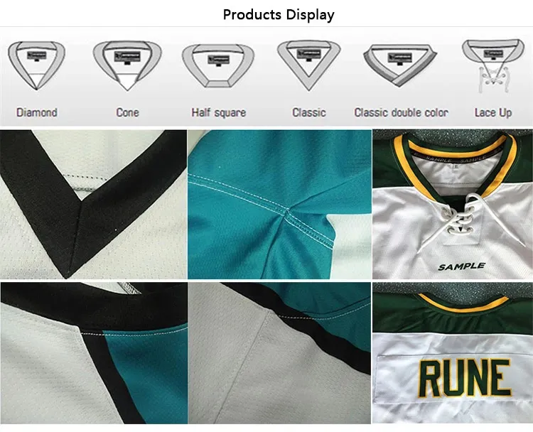 Wholesale Game Practice Sublimated Hockey Jerseys Club Training Hockey Shorts Socks Polyester Hockey Shirt