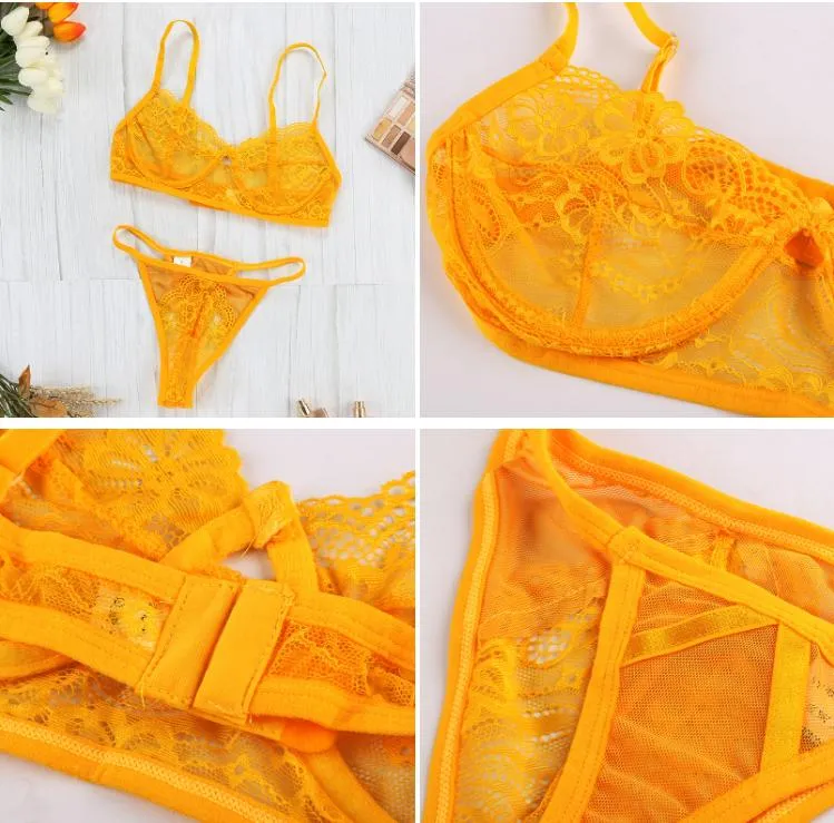 Wholesale Lace Underwear Bra Set Women Sexy Lingerie