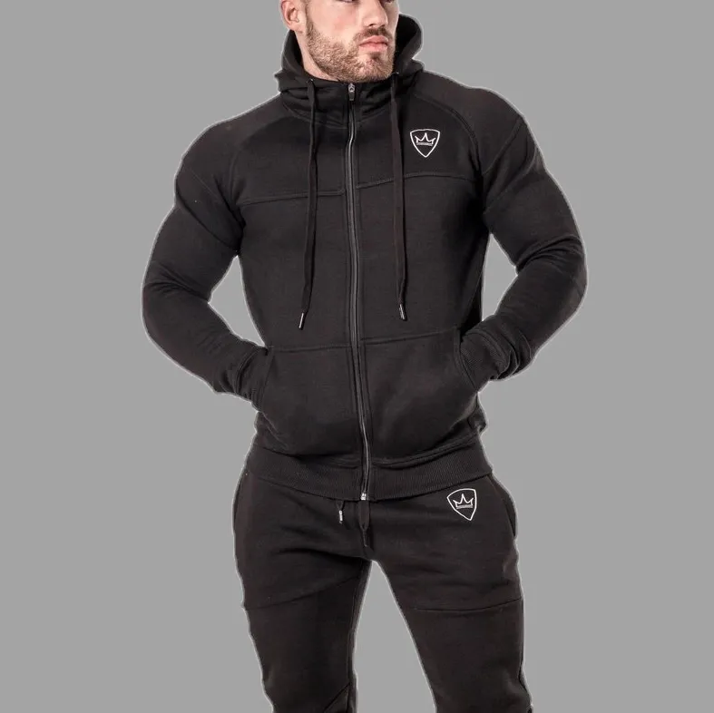 Wholesale Mens Sweat Suits 2 Pieces Hoodie Set Jogging Suit Tracksuits for Men (GST-Jogging-CV02 (5))