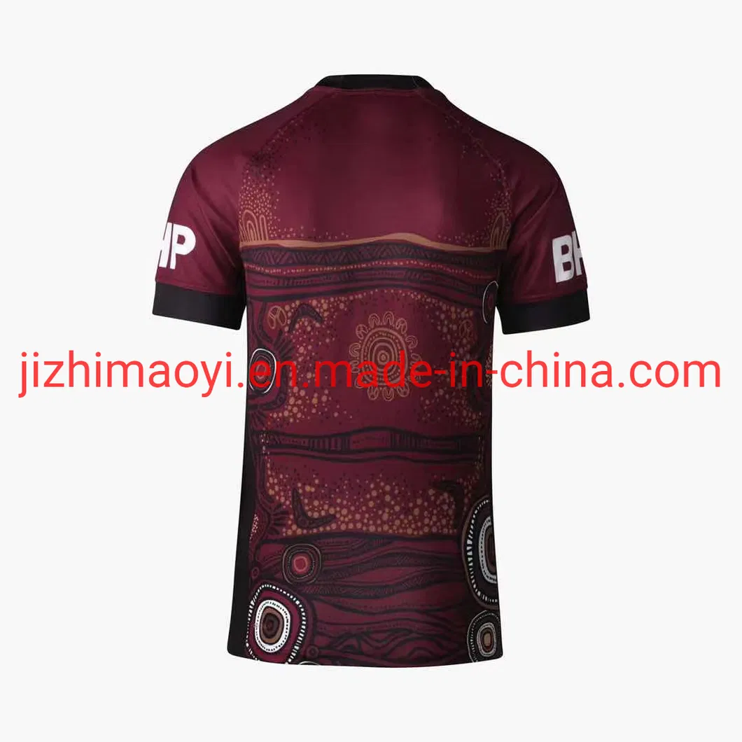 Wholesale National Rugby League Jersey Qld Maroons 2021 State of Origin Mens on Field T Shirt