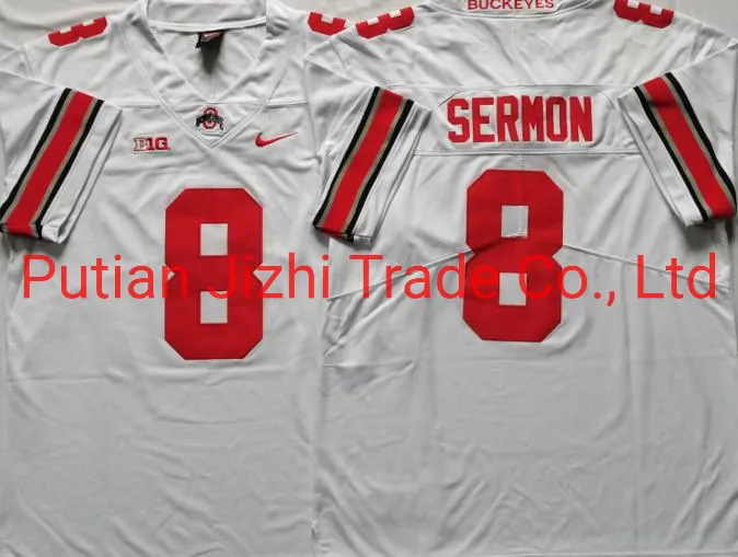 Wholesale Ncaa Colleage Football Game Jersey 2021 Men′s Ohio State Buckeyes Black #2 Olave Shirt