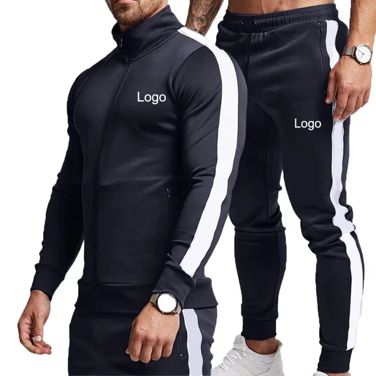 Wholesale Polyester and Cotton Blank Mens Sportswear Custom Fashion Jogging Suits for Man (GST-Jogging-CV03 (3))