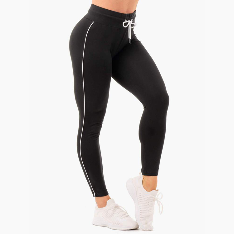 Wholesale Sports Gym Pants Side Stripes Yoga Leggings for Women