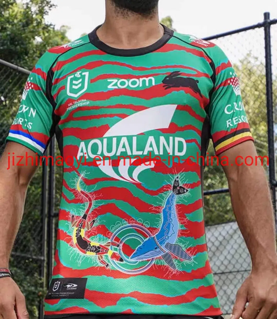 Wholesale Wests Tigers 2021 Nrl Mens Indigenous Rugby Jersey Home Away South Sydney Rabbitohs