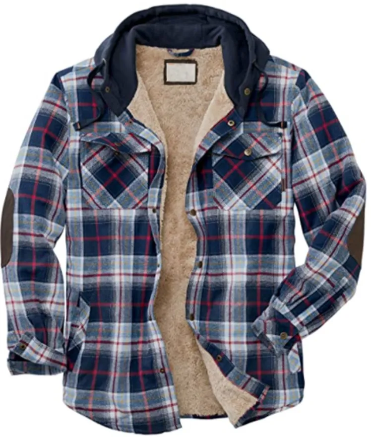 Winter Fashion Mens Fleece Hoodie Jacket Outwear