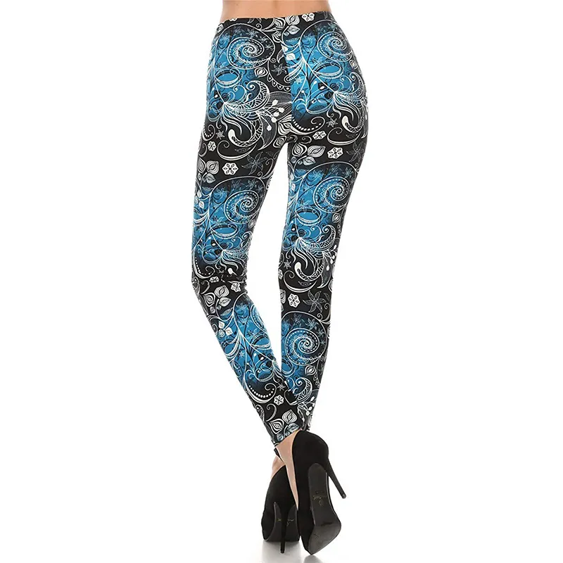 Women Over-The-Knee Elastic Band Super Soft Popular Print Dragonfly, Plant Leggings