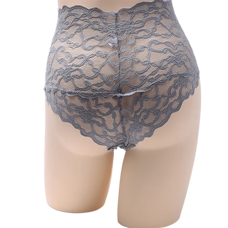 Women′s Panties Sexy Lace Panties Lingerie High Waist Plus Size Women Sexy Transparent Underpants Briefs Panty Underwear