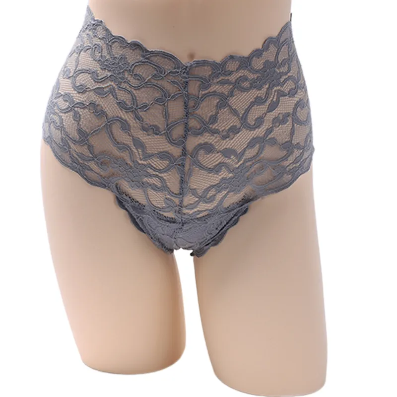 Women′s Panties Sexy Lace Panties Lingerie High Waist Plus Size Women Sexy Transparent Underpants Briefs Panty Underwear