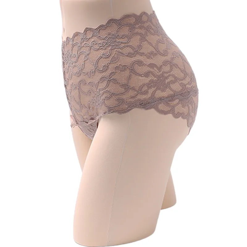 Women′s Panties Sexy Lace Panties Lingerie High Waist Plus Size Women Sexy Transparent Underpants Briefs Panty Underwear