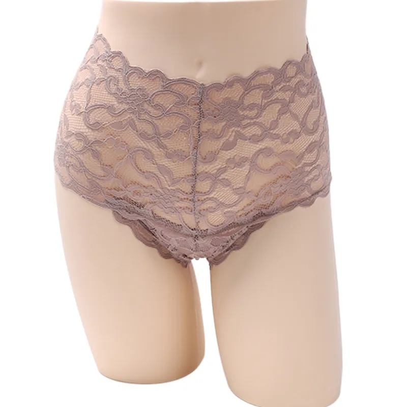 Women′s Panties Sexy Lace Panties Lingerie High Waist Plus Size Women Sexy Transparent Underpants Briefs Panty Underwear