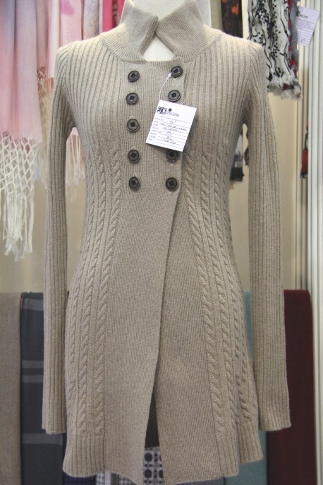 Women's Polo Neck Cashmere Cardigan (CPC1105L)