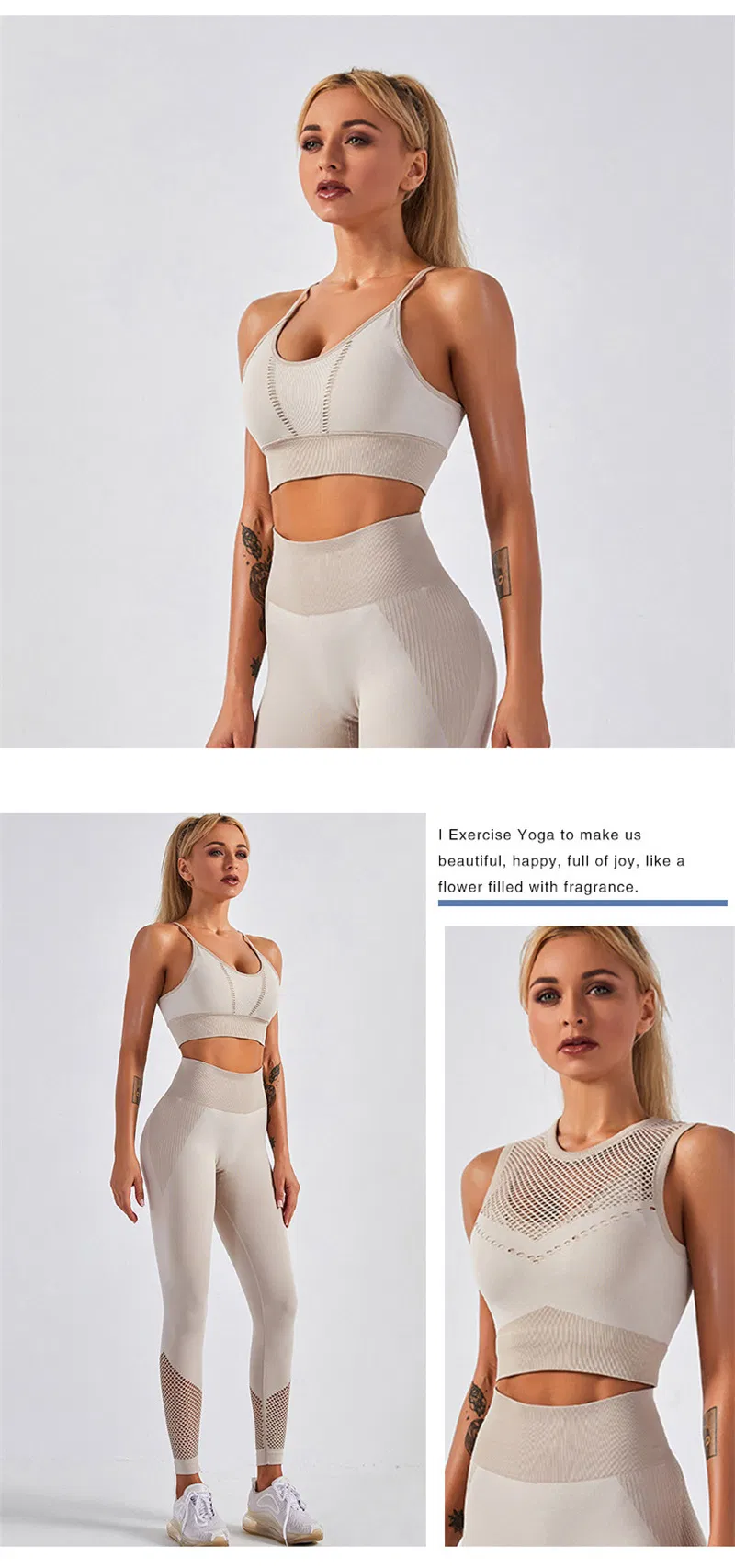 Women Sports Bra Fitness Tops Mesh Yoga Bra Solid Quick Dry Padded Seamless Gym Crop Top Push up Vest