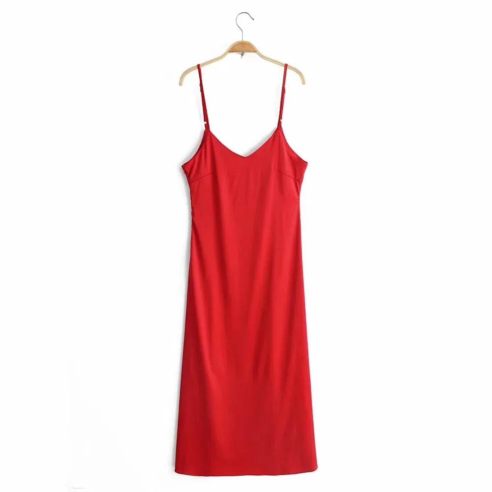 Womens Casual Strappy V Neck Sleeveless Flowy Pockets Loose Long Maxi Beach Dress Sundress Esg11378