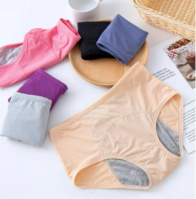 Womens Mesh Holes Leak Proof Period Panties